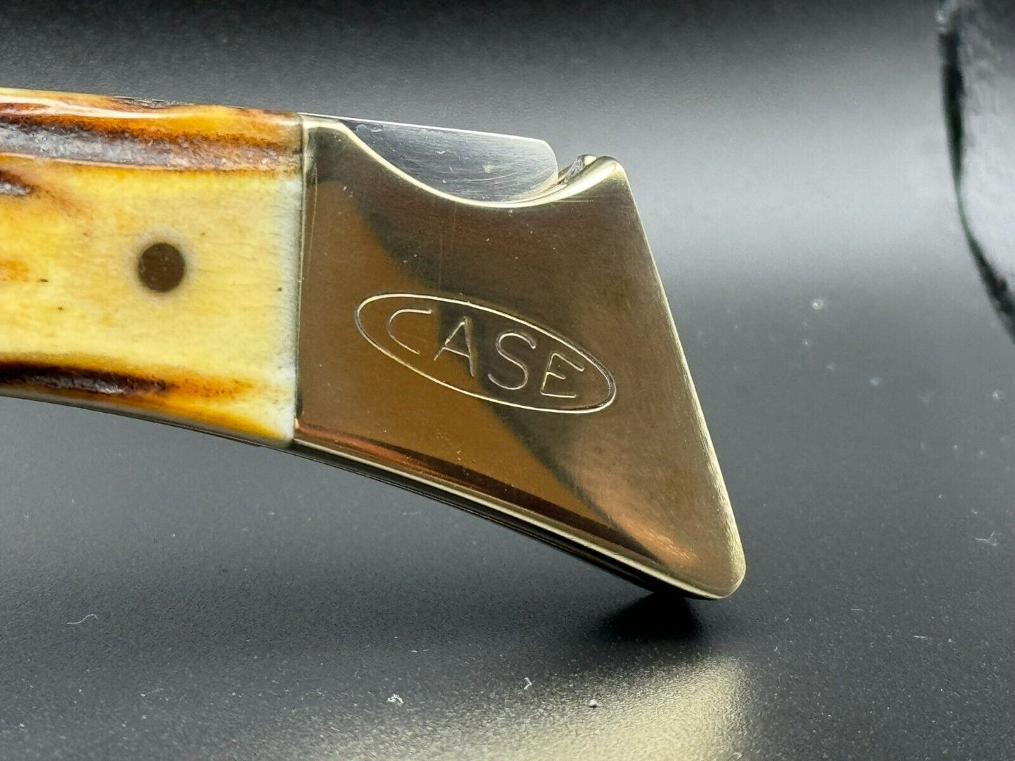 1980 CASE XX HAMMERHEAD KNIFE STAG 10 DOT 5159 L SSP LOCKBACK