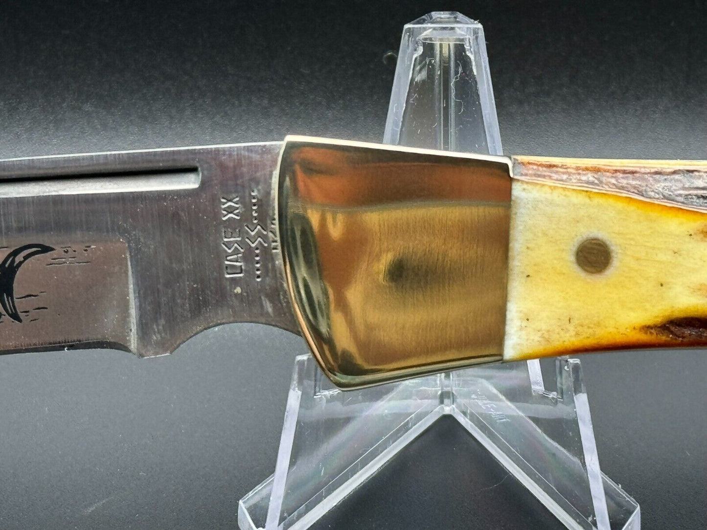 1980 CASE XX HAMMERHEAD KNIFE STAG 10 DOT 5159 L SSP LOCKBACK