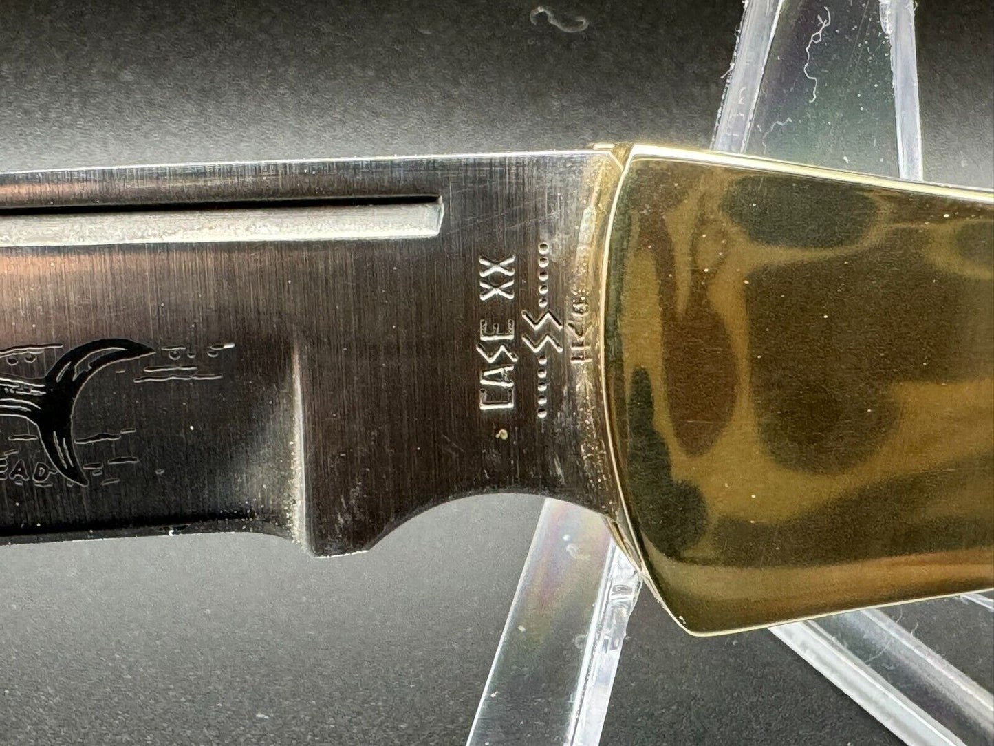 1980 CASE XX HAMMERHEAD KNIFE STAG 10 DOT 5159 L SSP LOCKBACK