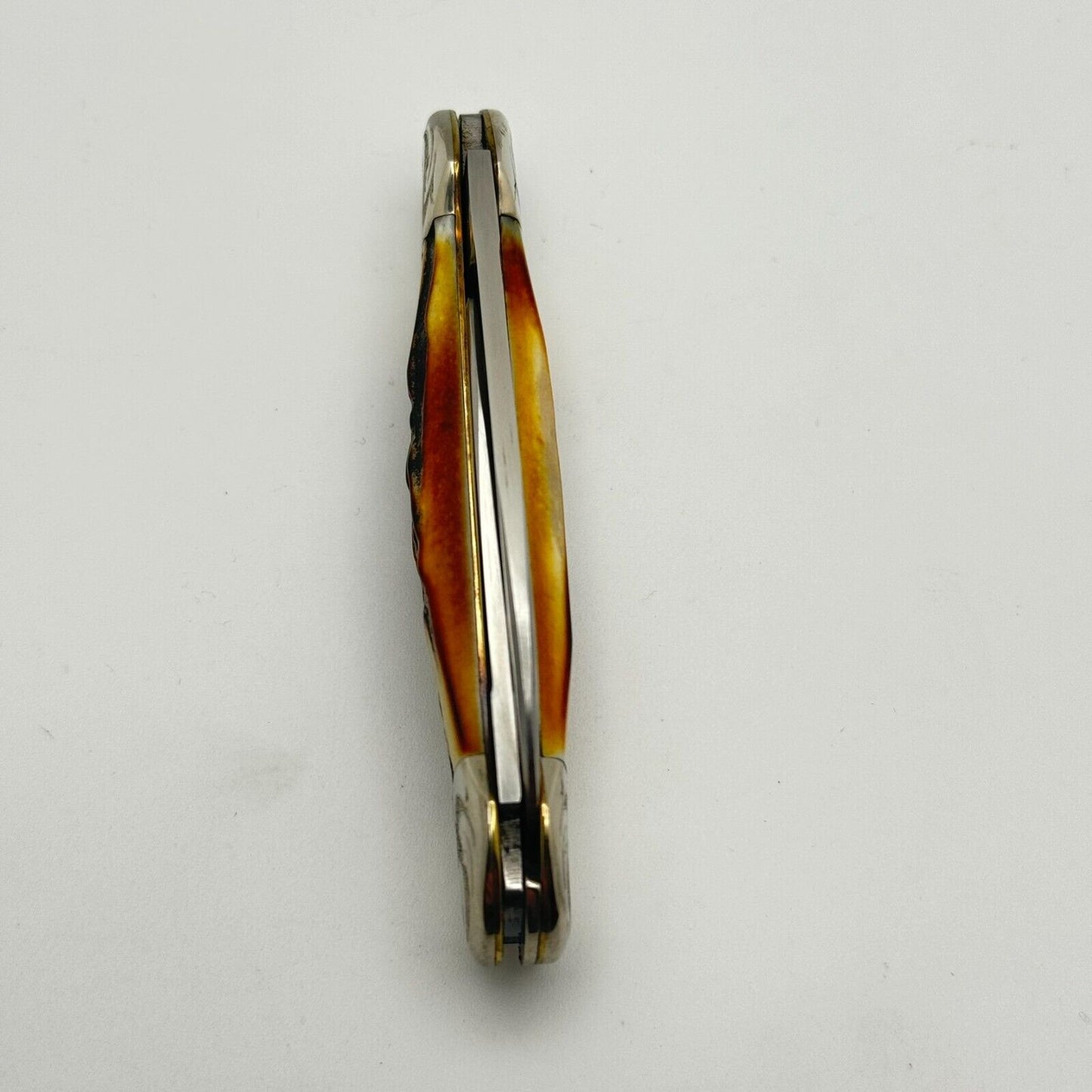 1977 CASE XX STAG BLUE SCROLL CANOE 52131 MINT SET SN #094