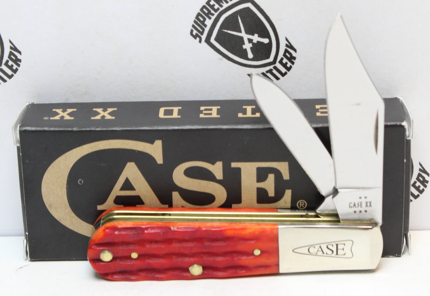 2025 Case XX Kinfolks Jigged Barlow – Indian Paint Brush Bone (62009 1/2 SS) 42324