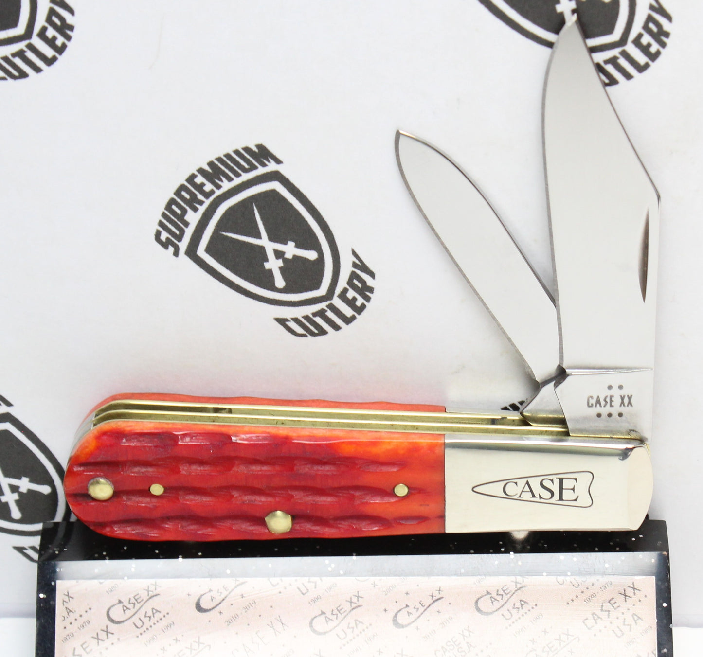 2025 Case XX Kinfolks Jigged Barlow – Indian Paint Brush Bone (62009 1/2 SS) 42324
