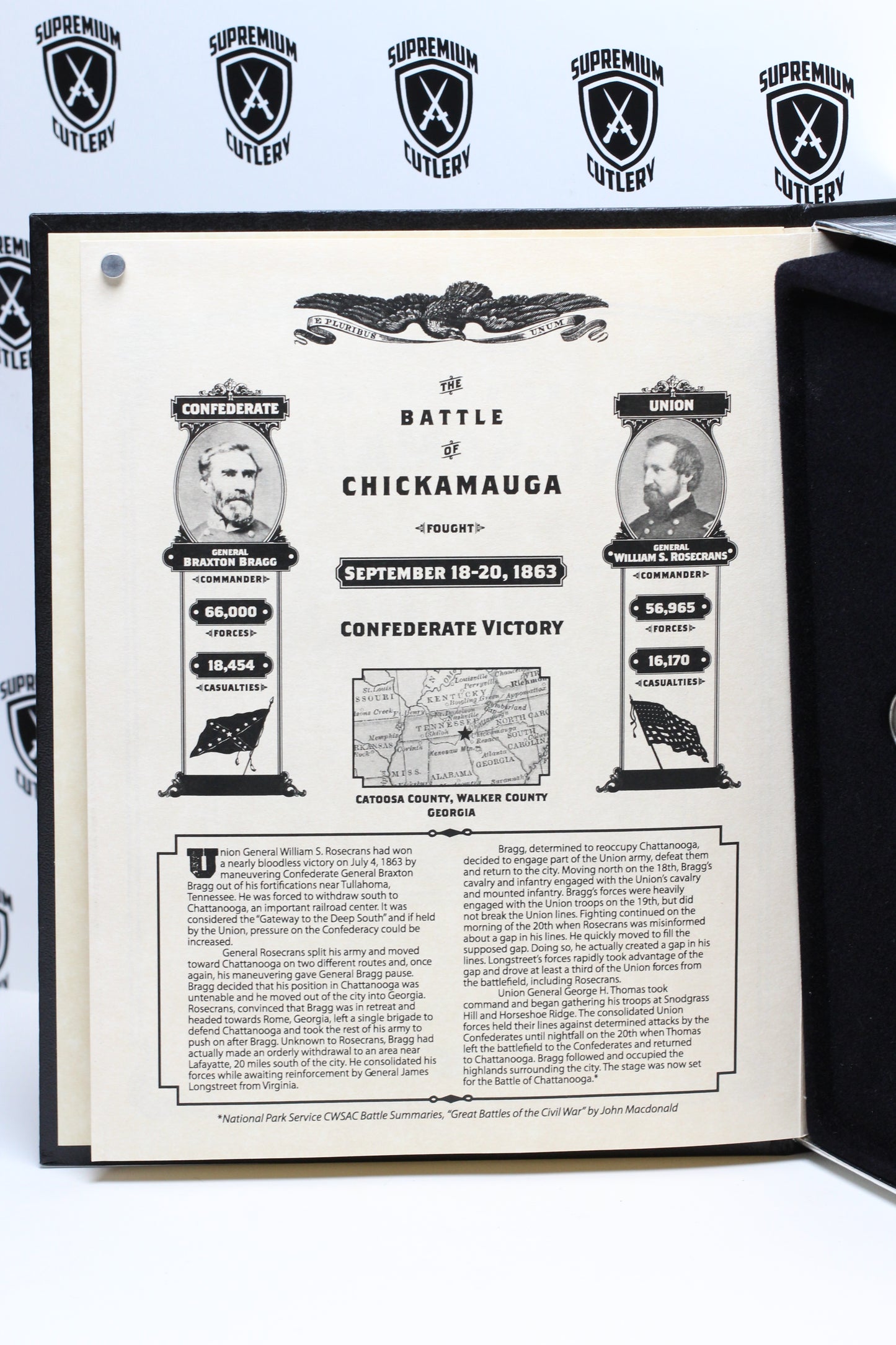 Case XX 2013 Civil War 150th Anniversary Commemorative – Volume 9: The Battle of Chickamauga (Serial #082)
